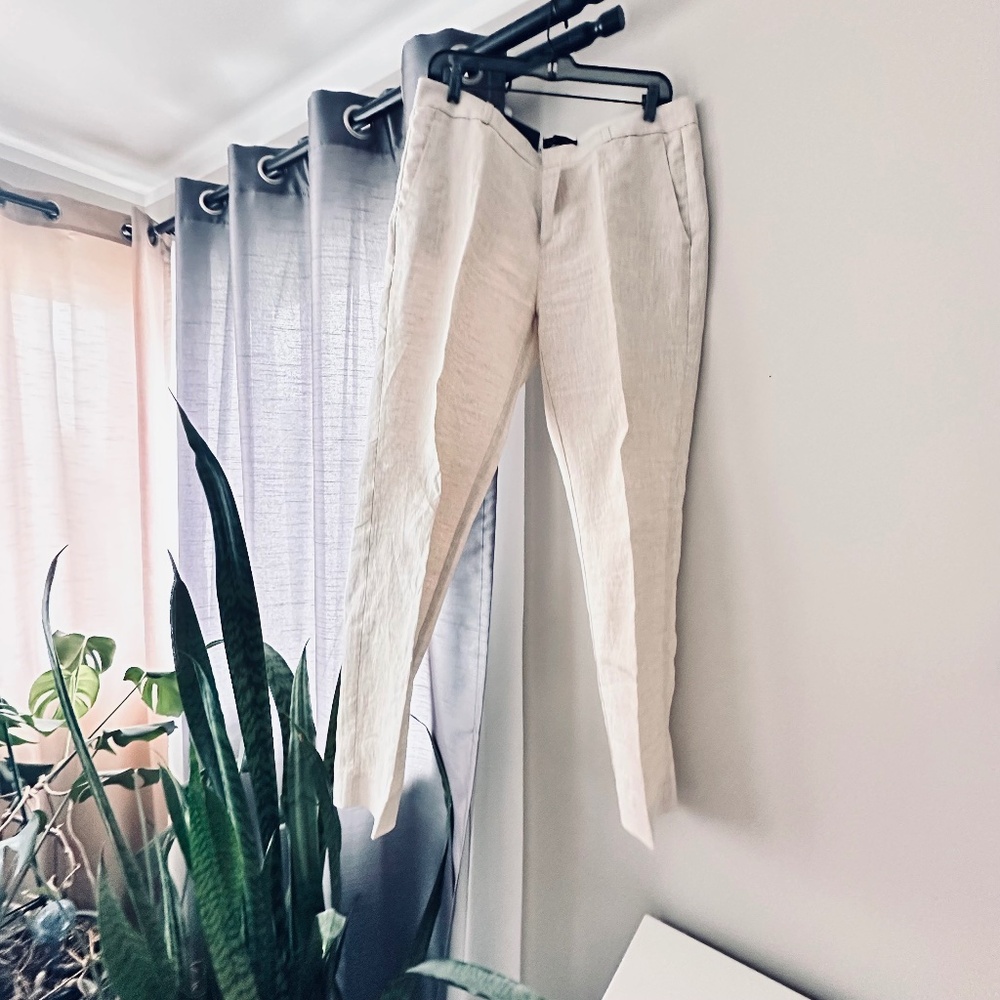 Banana Republic Avery Cut Linen Pants - size 10L - NWT